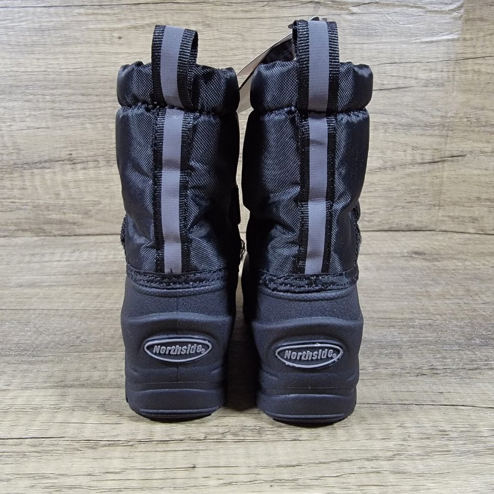 Northside 3M Thinsulate Kids Black Snow Boots WaterProof Size 5 200g - Picture 4 of 7